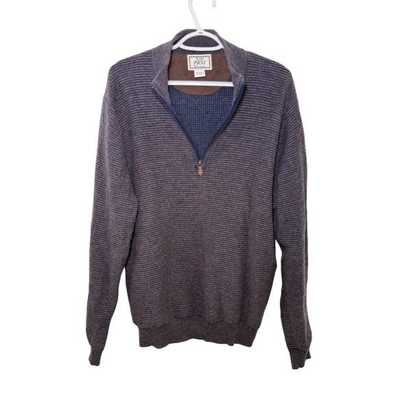 JOS A BANK 1905 Other - JOS A BANK 1905 Mens Quarter Zip Sweater Large Wool Blend ‎ Preppy Classic